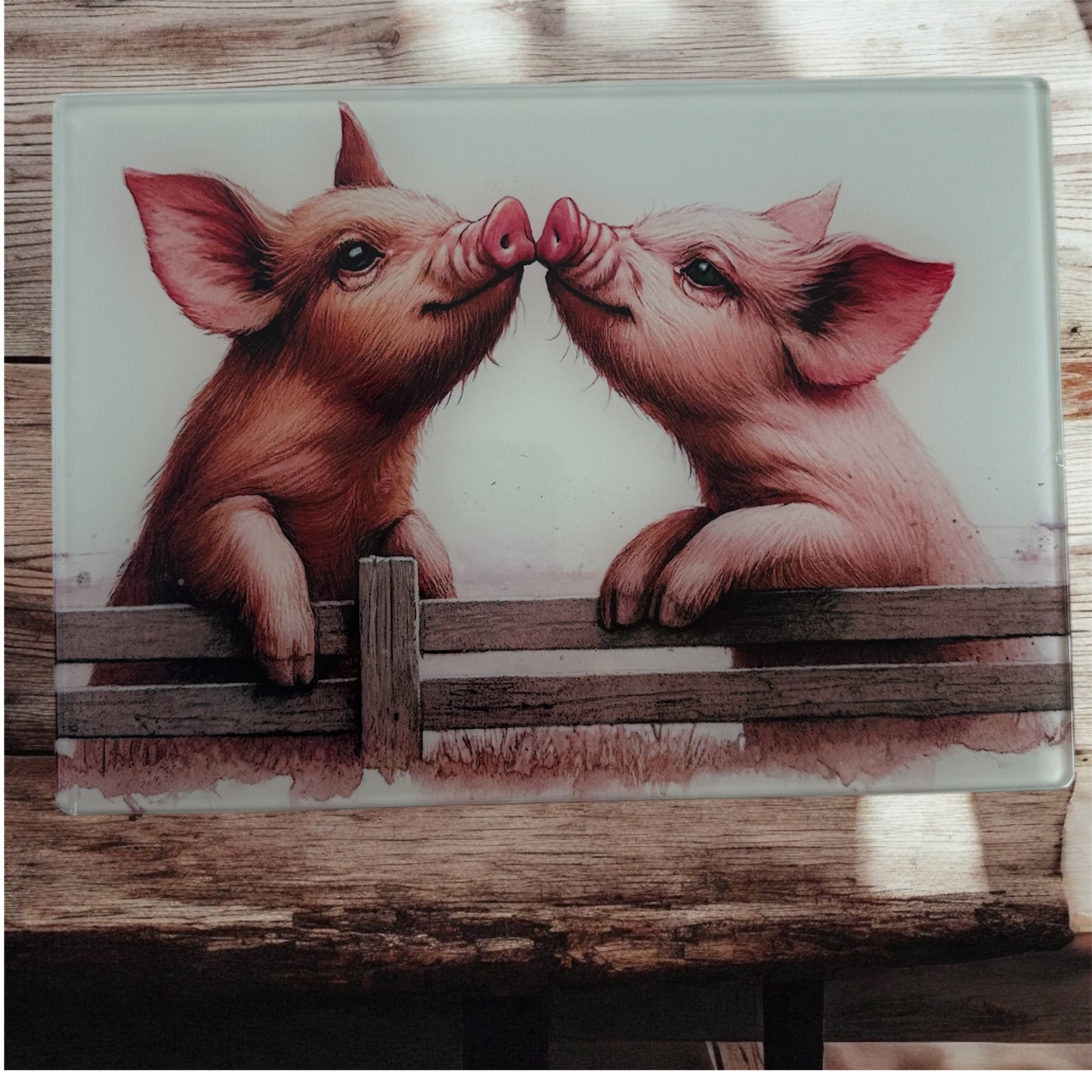 Pig Glass Chopping Board
