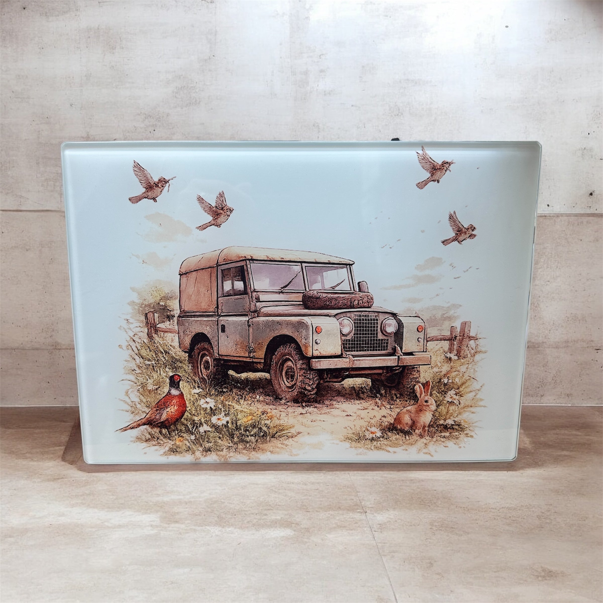 Land Rover Glass Chopping Board