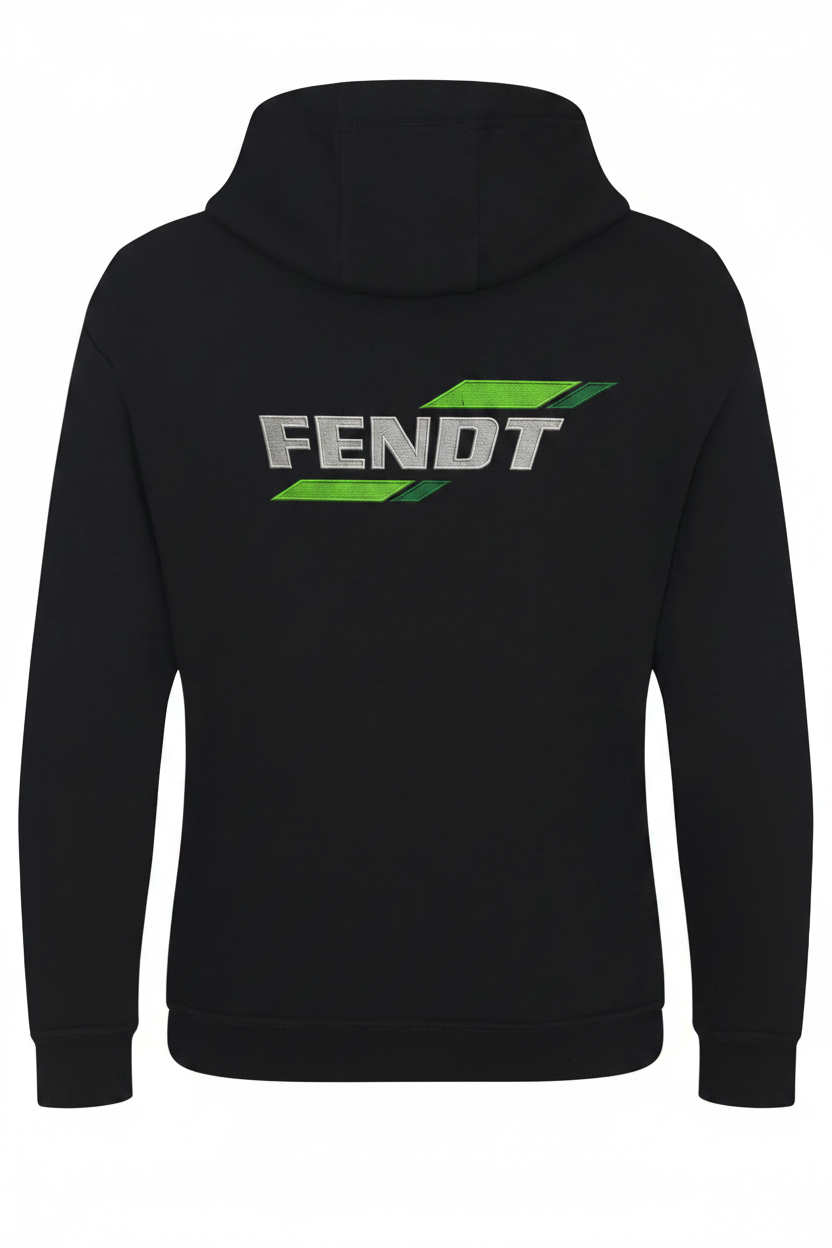 Fendt embroidered hoodie - Black