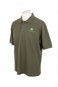John Deere embroidered polo shirt - Olive Green product shot