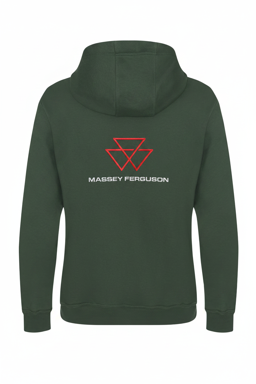 Massey Ferguson embroidered hoodie - Bottle Green