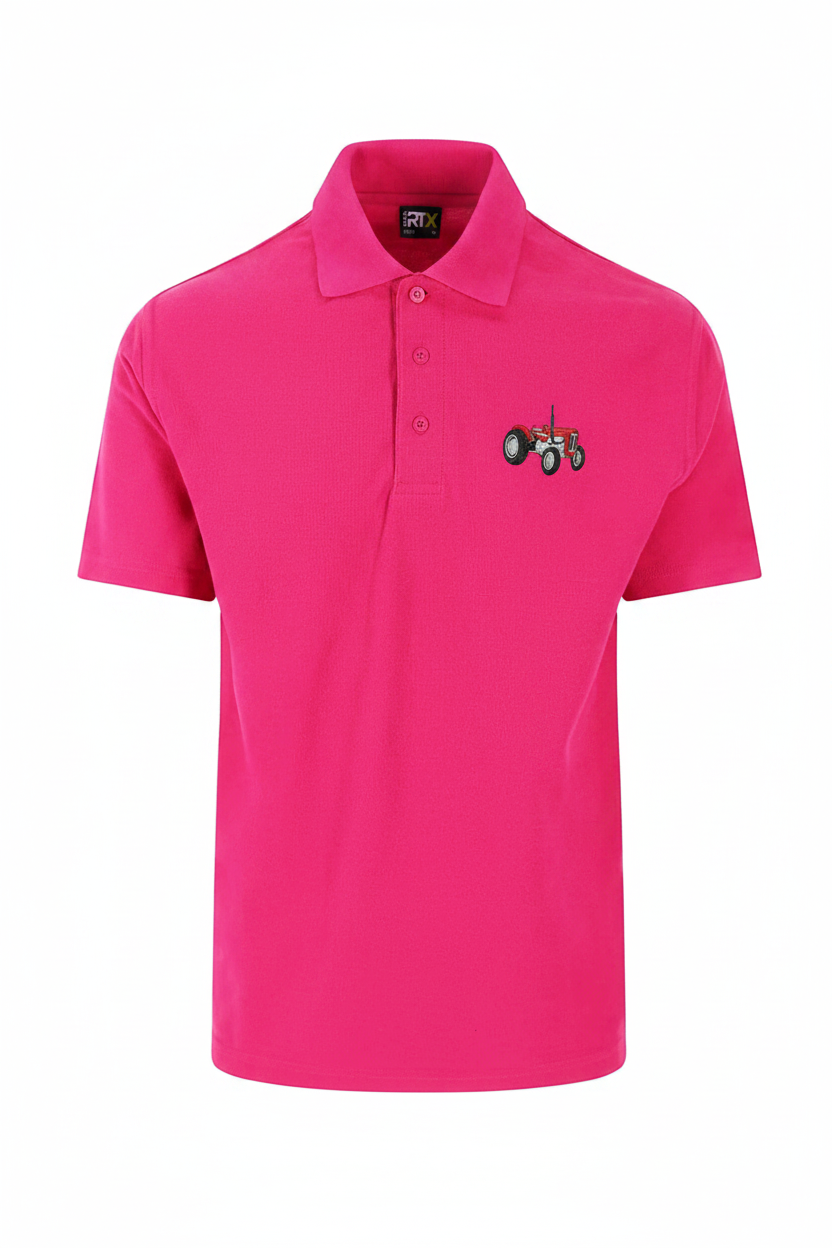 Massey Ferguson embroidered polo shirt - Hot Pink