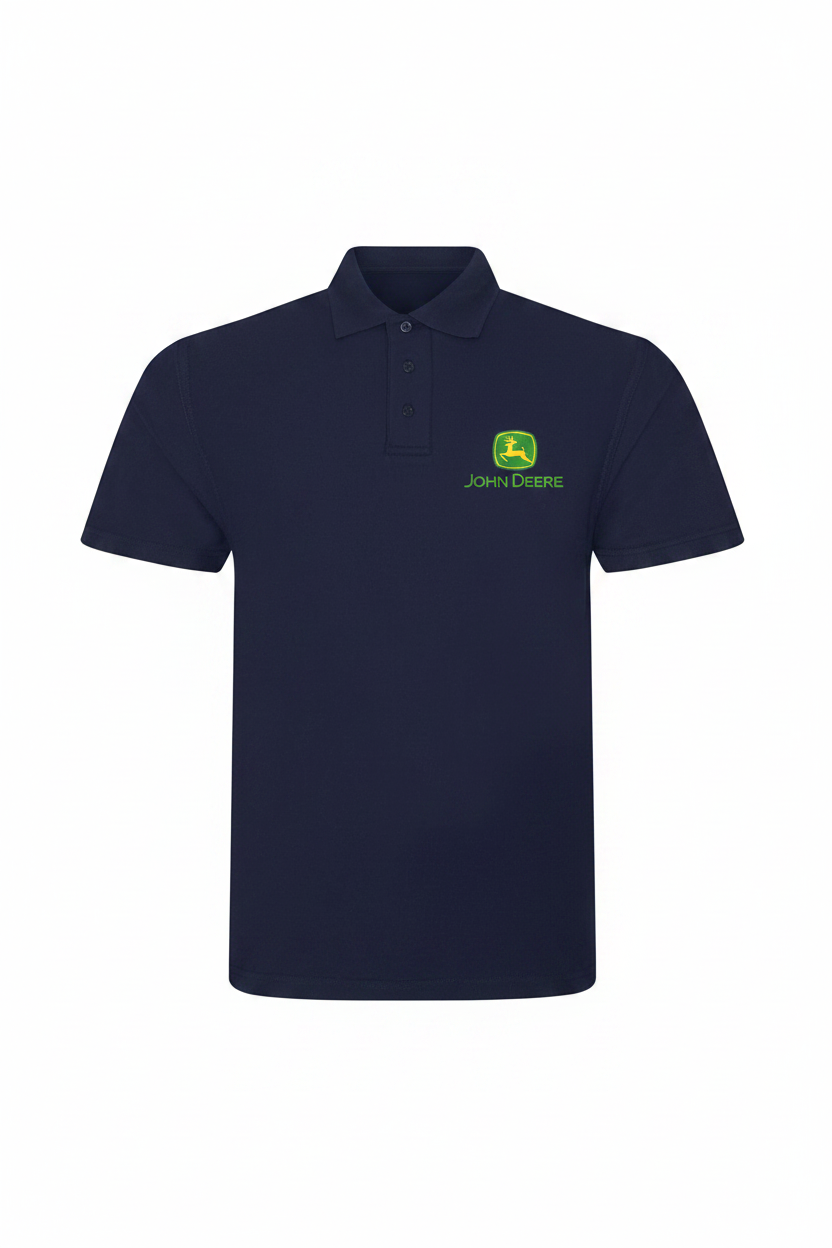John Deere embroidered polo shirt - Navy